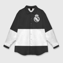 Мужская рубашка oversize 3D Real Madrid Black Collection