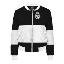 Женский бомбер 3D Real Madrid Black Collection