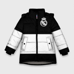 Зимняя куртка для девочек 3D Real Madrid Black Collection