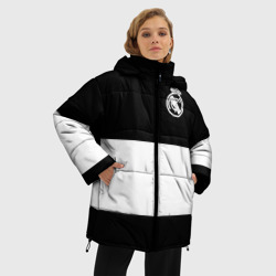 Женская зимняя куртка Oversize Real Madrid Black Collection - фото 2