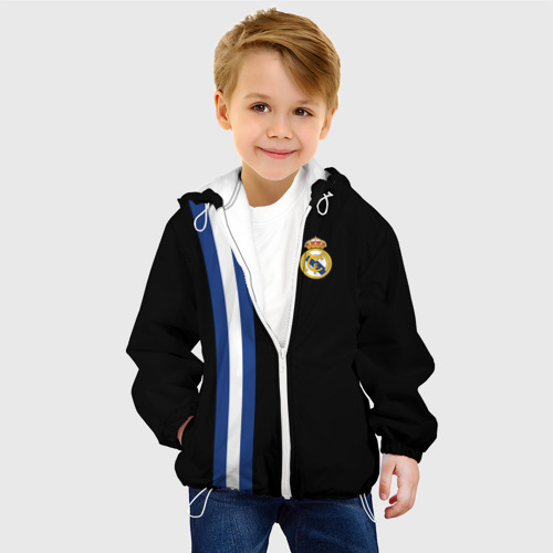 Детская куртка 3D Real Madrid Line Collection, цвет белый - фото 3