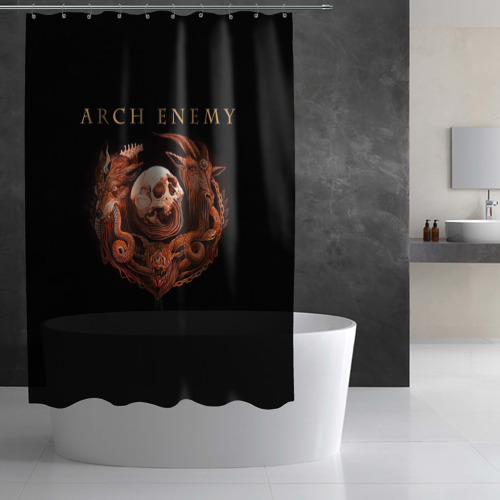 Штора 3D для ванной Arch Enemy - фото 2