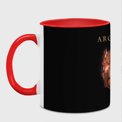 Кружка с полной запечаткой Arch Enemy, цвет белый + красный - фото 2