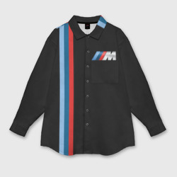 Женская рубашка oversize 3D BMW black collection БМВ