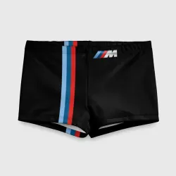 Детские купальные плавки 3D BMW black collection БМВ