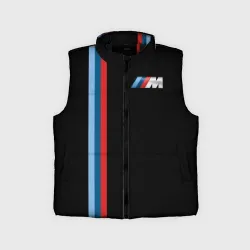 Детский жилет утепленный 3D BMW black collection БМВ
