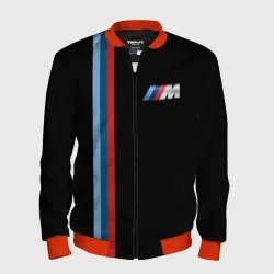 Мужской бомбер 3D BMW black collection БМВ