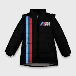 Зимняя куртка для девочек 3D BMW BLACK COLLECTION | БМВ