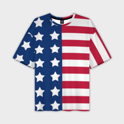 Мужская футболка oversize 3D USA flag американский флаг