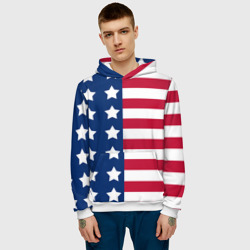 Мужская толстовка 3D USA flag американский флаг - фото 2
