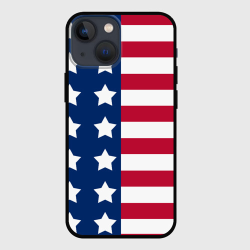 Чехол для iPhone 13 mini USA flag американский флаг
