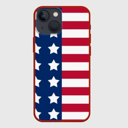 Чехол для iPhone 13 mini USA flag американский флаг