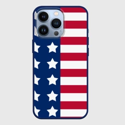 Чехол для iPhone 13 Pro USA flag американский флаг