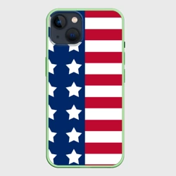 Чехол для iPhone 14 USA flag американский флаг