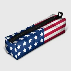 Пенал школьный 3D USA flag американский флаг