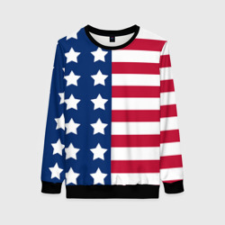 Женский свитшот 3D USA flag американский флаг