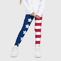 Детские леггинсы 3D USA flag американский флаг - фото 2