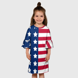 Детское платье 3D USA flag американский флаг - фото 2