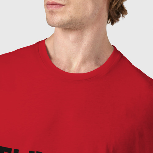 Мужская футболка хлопок Бывалый рыбак, цвет красный - фото 6