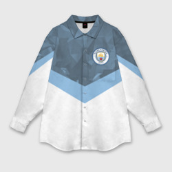 Женская рубашка oversize 3D Manchester city 2018 Sport