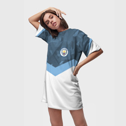Платье-футболка 3D Manchester city 2018 Sport - фото 2