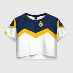 Женская футболка Crop-top 3D Реал Мадрид Real Madrid sport