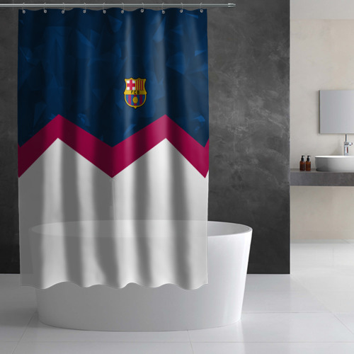 Штора 3D для ванной FC Barcelona 2018 New - фото 3