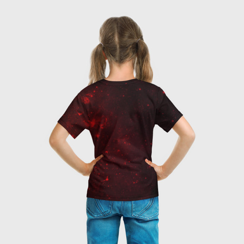 Детская футболка 3D с принтом РеалМадрид, вид сзади #2