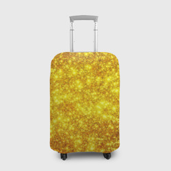 Чехол для чемодана 3D Золотой блеск