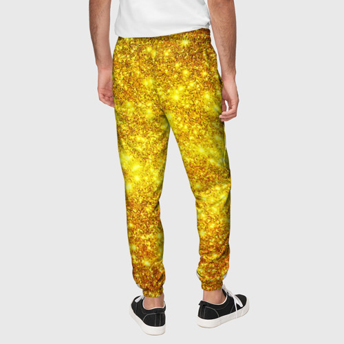 Мужские брюки 3D Золотой блеск - фото 5