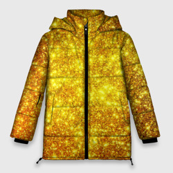 Женская зимняя куртка Oversize Золотой блеск