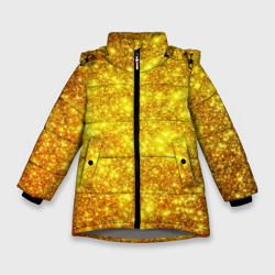 Зимняя куртка для девочек 3D Золотой блеск