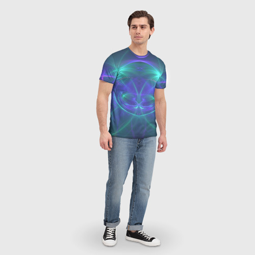 Мужская футболка 3D Fractal world, цвет 3D печать - фото 5
