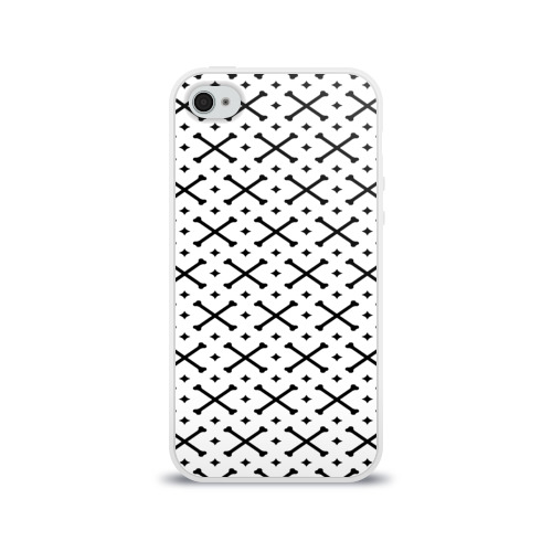 Чехол для Apple iPhone 4/4S силиконовый глянцевый Кости Фото 01 Чехол для Apple iPhone 4/4S силиконовый глянцевый Кости Фото 01