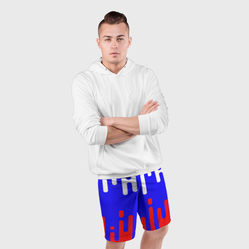 Мужские шорты спортивные Русский узор, цвет 3D печать - фото 5