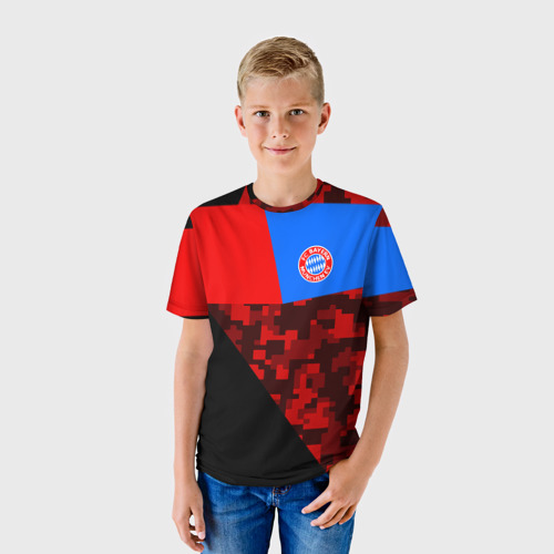 Детская футболка 3D ФК Бавария 2018 Спорт, цвет 3D печать - фото 3
