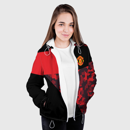 Женская куртка 3D Manchester United 2018 Sport, цвет белый - фото 4