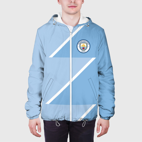 Мужская куртка 3D Manchester city 2018 Storm, цвет 3D печать - фото 4