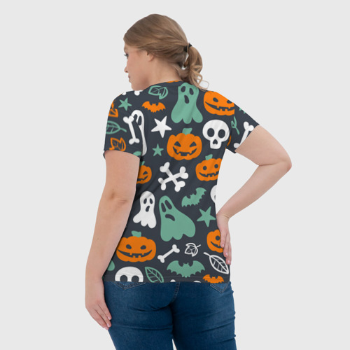 Женская футболка 3D Halloween, цвет 3D печать - фото 7