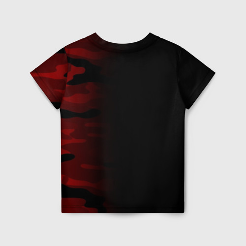 Детская футболка 3D Hype Military Black Red, цвет 3D печать - фото 2