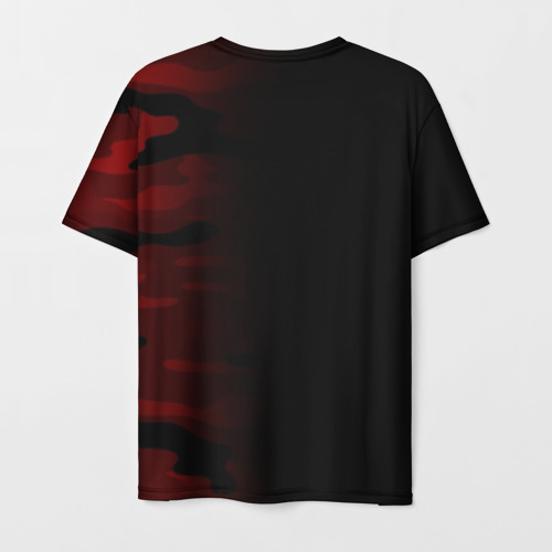 Мужская футболка 3D Hype Military Black Red, цвет 3D печать - фото 2