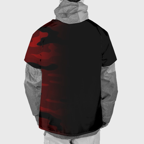 Накидка на куртку 3D Hype Military Black Red, цвет 3D печать - фото 2