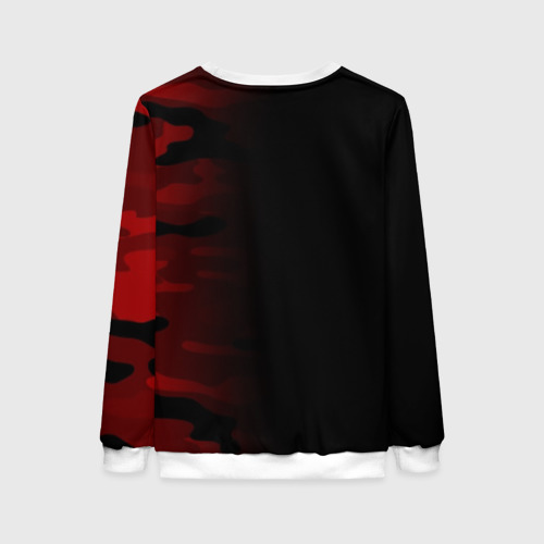 Женский свитшот 3D Hype Military Black Red, цвет 3D печать - фото 2