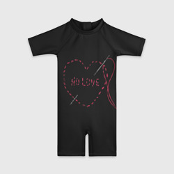 Детский купальный костюм 3D Face No Love Фэйс