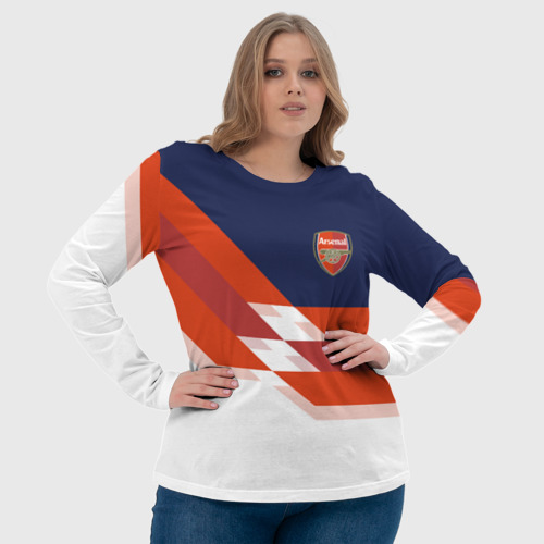 Женский лонгслив 3D FC Arsenal 2018 New, цвет 3D печать - фото 6