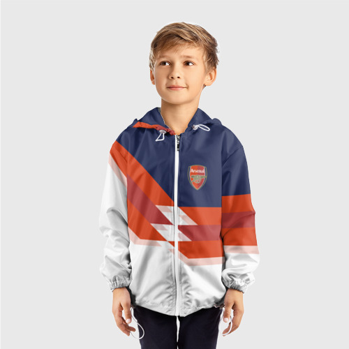 Детская ветровка 3D FC Arsenal 2018 New, цвет белый - фото 3