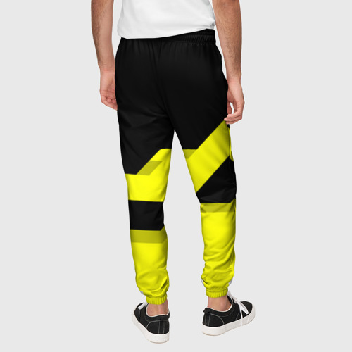 Мужские брюки 3D с принтом FC Borussia Dortmund 2018, вид сзади #2