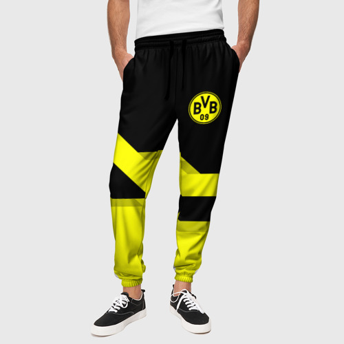 Мужские брюки 3D с принтом FC Borussia Dortmund 2018, вид сбоку #3
