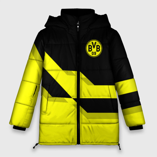 Женская зимняя куртка Oversize FC Borussia Dortmund 2018, цвет черный