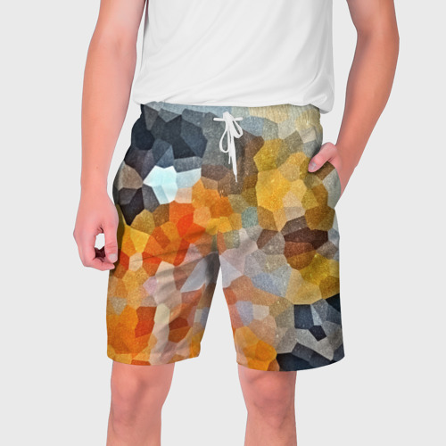 Мужские шорты 3D Мозаика в блеске, цвет 3D печать